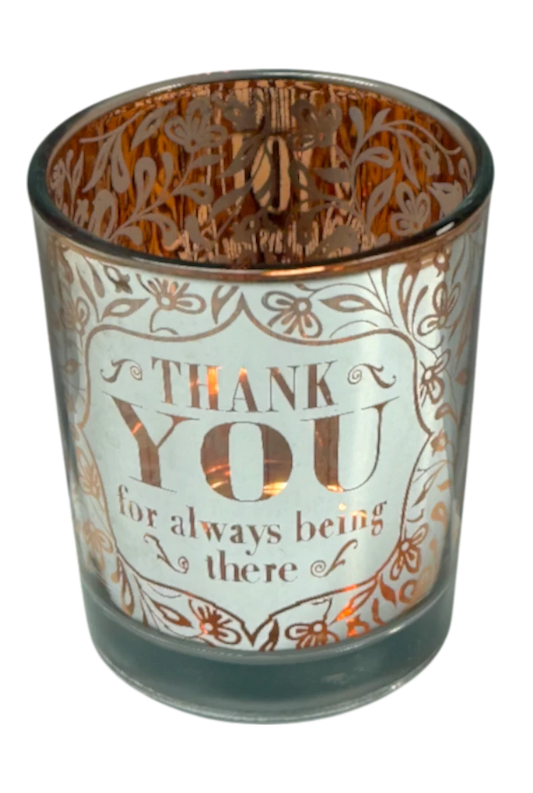 Metallic Candle Pots Thank You