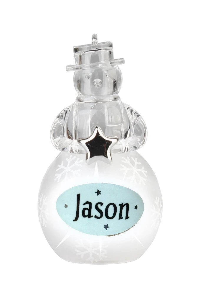 Christmas Snowman Ornament Jason