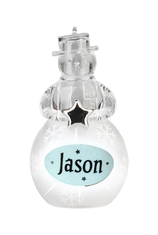 Christmas Snowman Ornament Jason