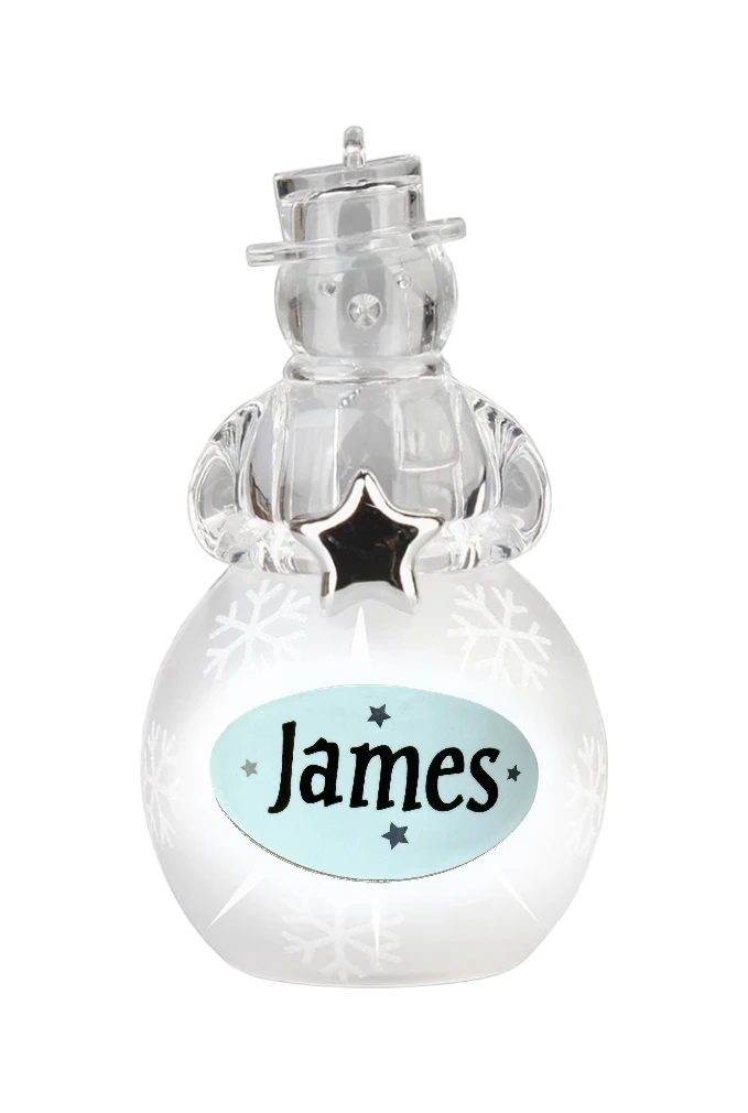 Christmas Snowman Ornament James