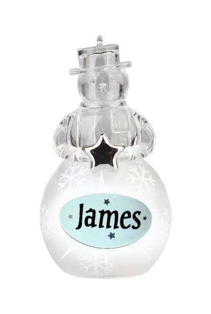 Christmas Snowman Ornament James