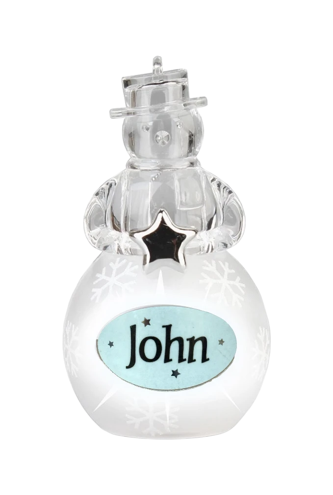 Christmas Snowman Ornament John