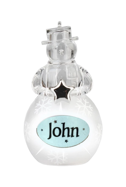 Christmas Snowman Ornament John