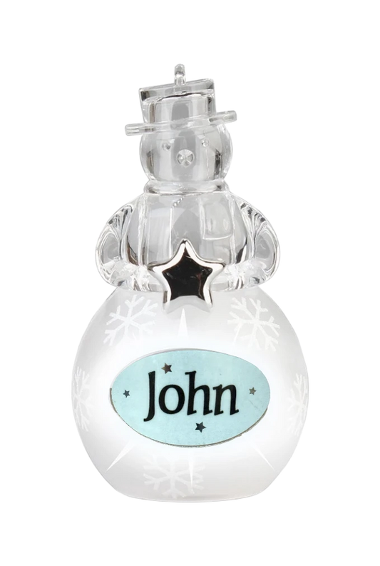Christmas Snowman Ornament John