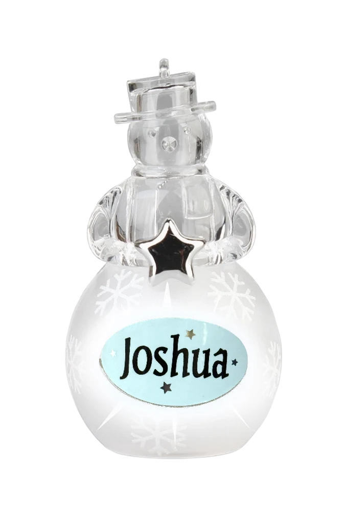 Christmas Snowman Ornament Joshua