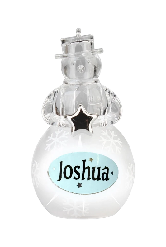 Christmas Snowman Ornament Joshua