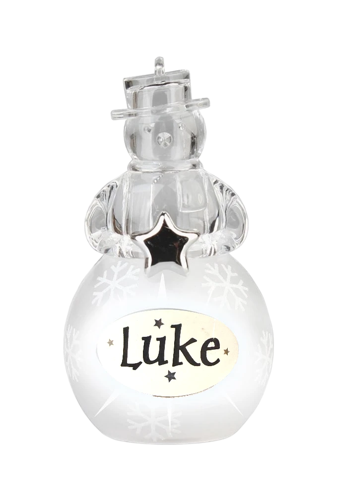 Christmas Snowman Ornament Luke