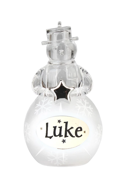 Christmas Snowman Ornament Luke