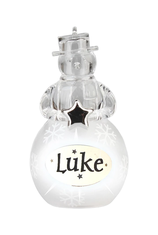 Christmas Snowman Ornament Luke