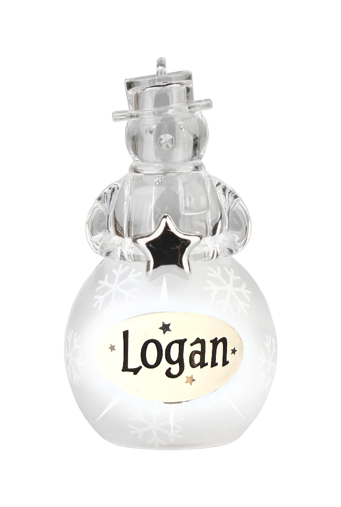 Christmas Snowman Ornament Logan