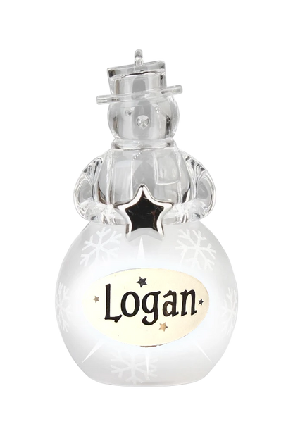 Christmas Snowman Ornament Logan