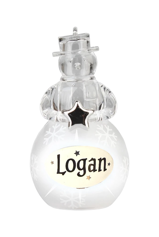 Christmas Snowman Ornament Logan