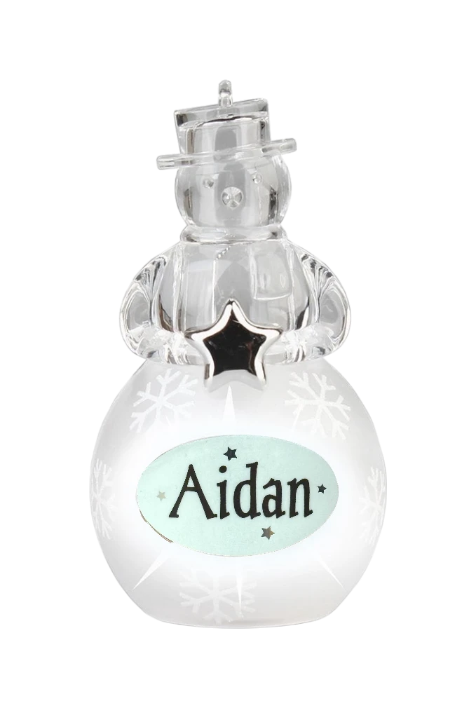 Christmas Snowman Ornament Aidan