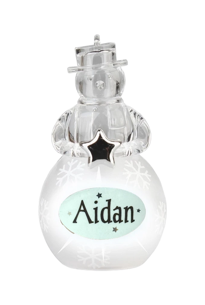 Christmas Snowman Ornament Aidan