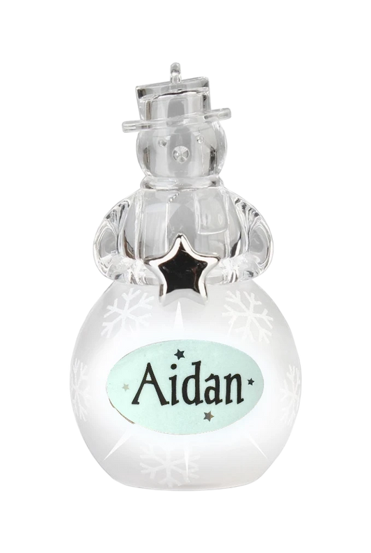 Christmas Snowman Ornament Aidan