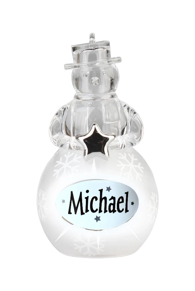 Christmas Snowman Ornament Michael