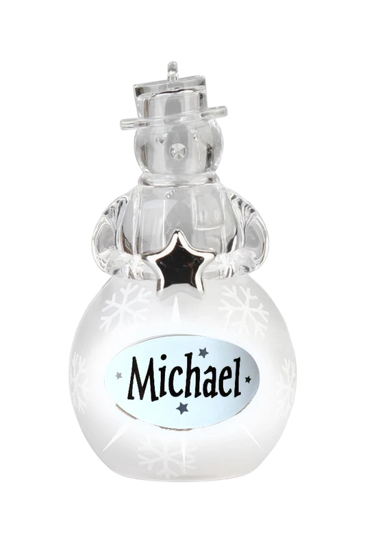 Christmas Snowman Ornament Michael
