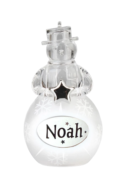 Christmas Snowman Ornament Noah