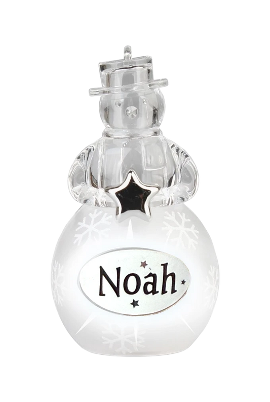 Christmas Snowman Ornament Noah