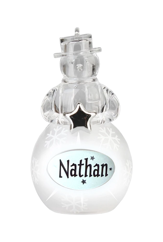 Christmas Snowman Ornament Nathan