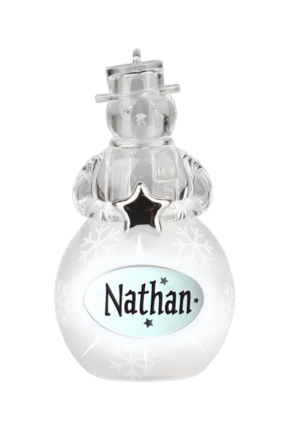 Christmas Snowman Ornament Nathan