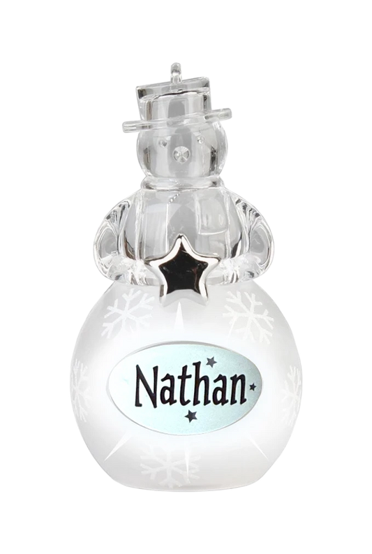Christmas Snowman Ornament Nathan