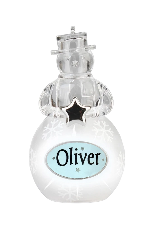 Christmas Snowman Ornament Oliver