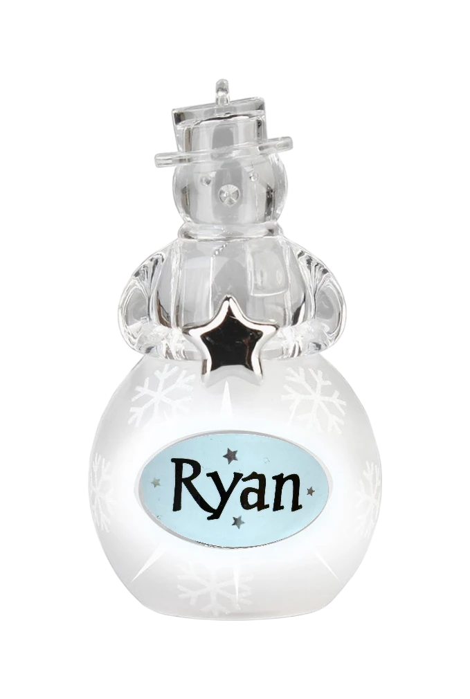 Christmas Snowman Ornament Ryan