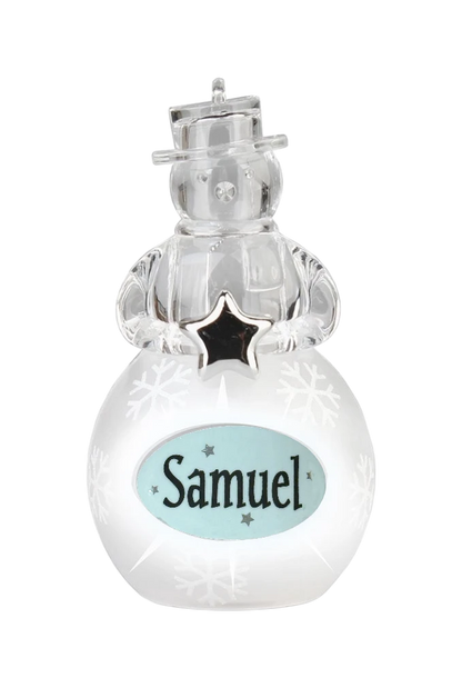 Christmas Snowman Ornament Samuel