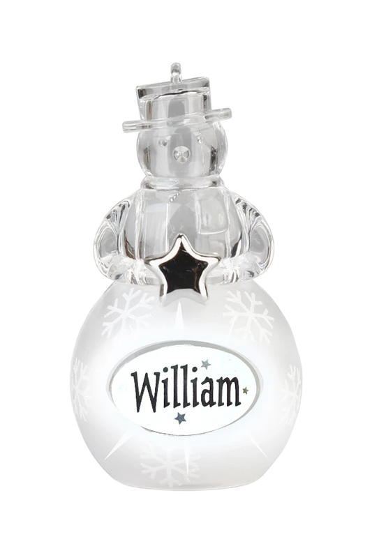 Christmas Snowman Ornament William