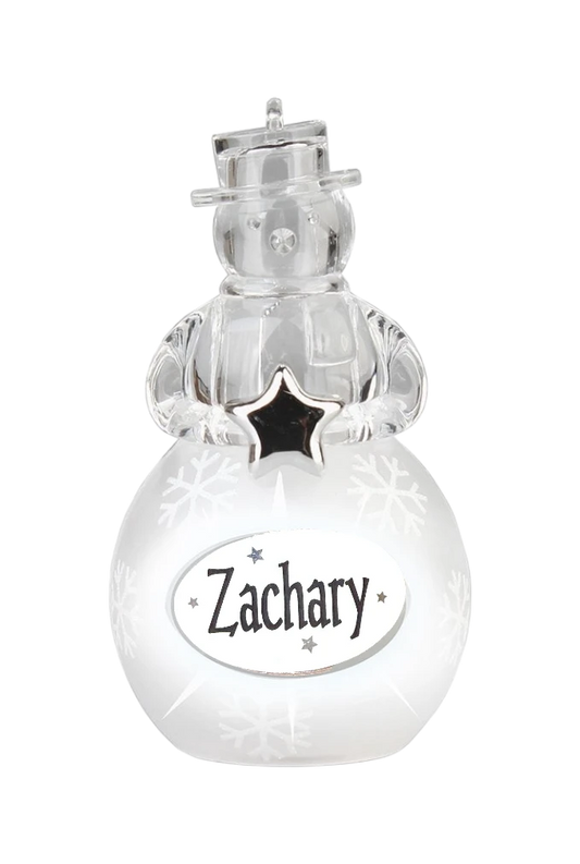 Christmas Snowman Ornament Zachary
