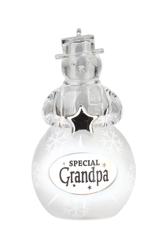 Christmas Snowman Ornament Special Grandpa