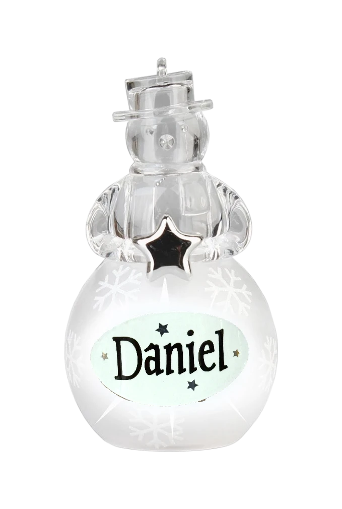 Christmas Snowman Ornament Daniel