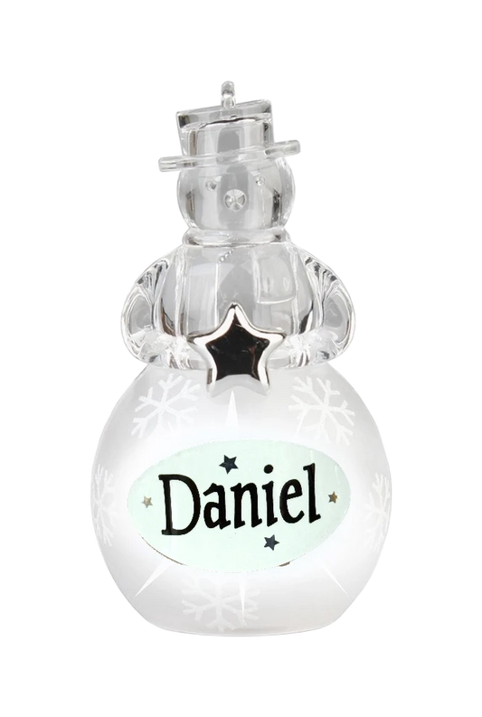 Christmas Snowman Ornament Daniel