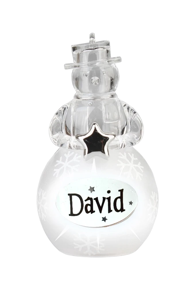 Christmas Snowman Ornament David