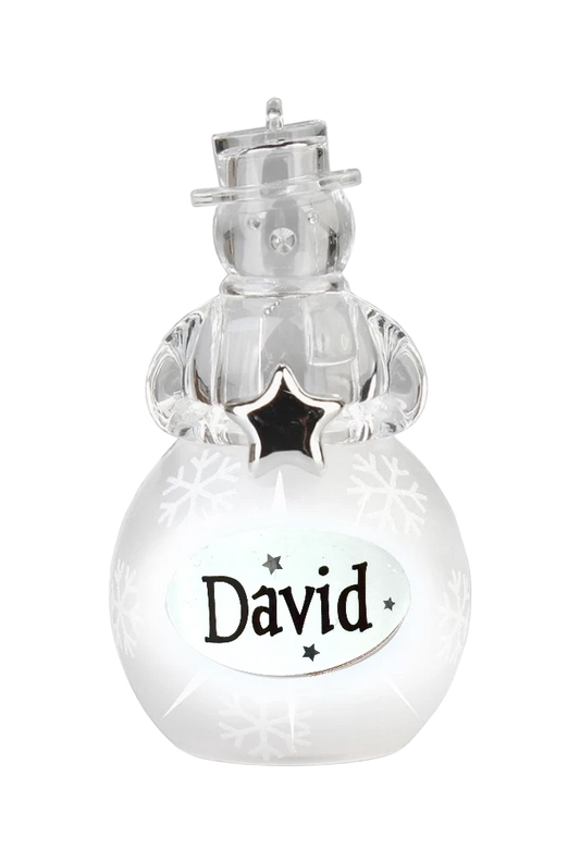 Christmas Snowman Ornament David