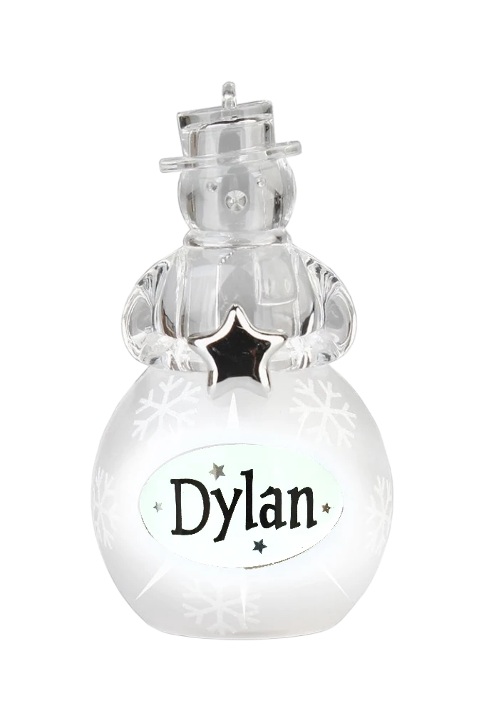 Christmas Snowman Ornament Dylan