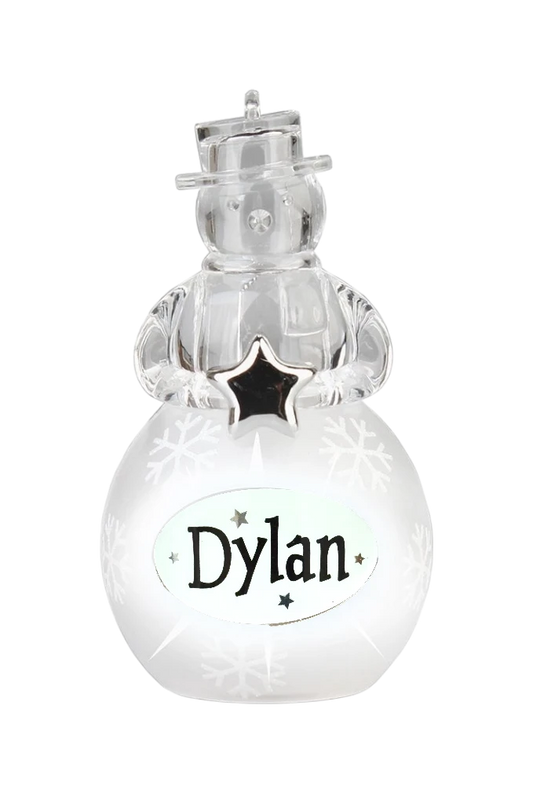 Christmas Snowman Ornament Dylan