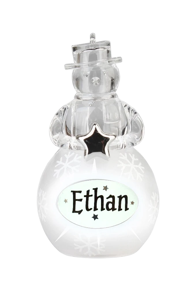 Christmas Snowman Ornament Ethan