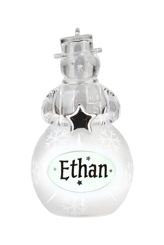 Christmas Snowman Ornament Ethan