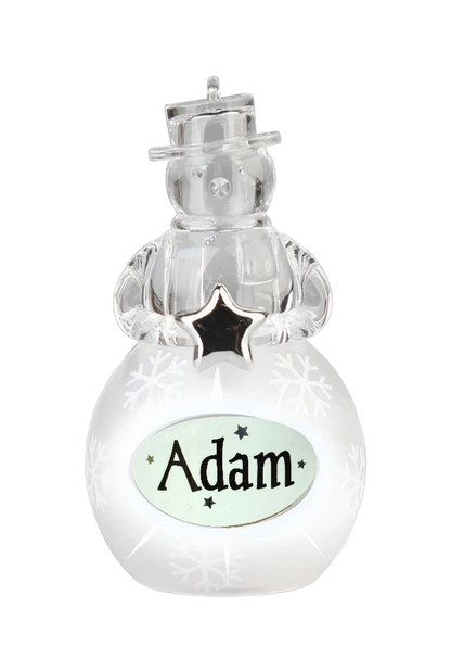 Christmas Snowman Ornament Adam