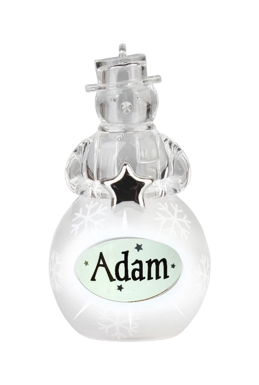 Christmas Snowman Ornament Adam