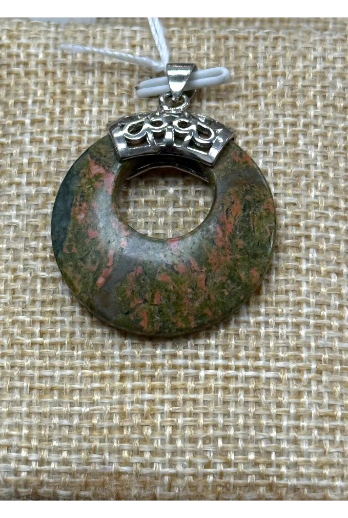 Handmade in Kamloops Pendant Unakite
