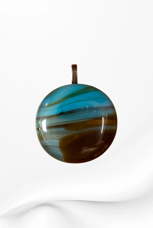 Handmade in Kamloops Glass Pendant