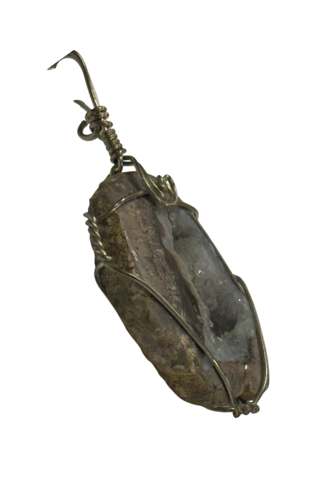 Handmade in Kamloops Pendant Mexican Geode