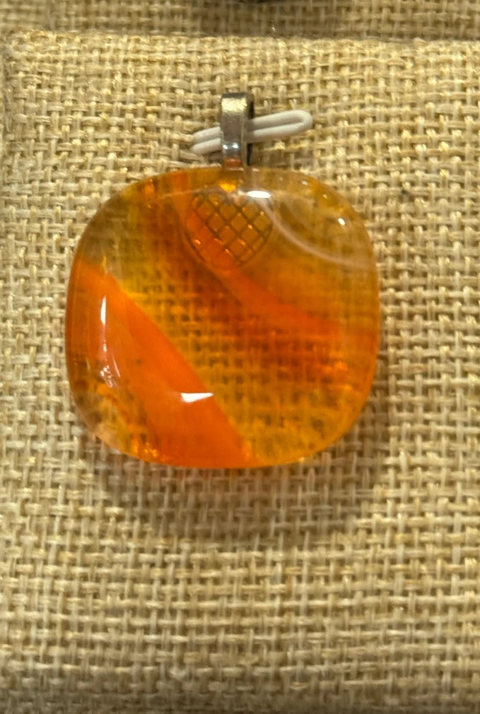 Handmade in Kamloops Glass Pendant