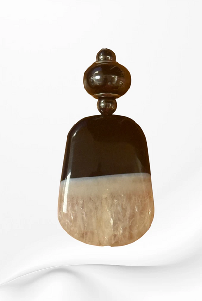 Handmade in Kamloops Pendant Agate Nighttime