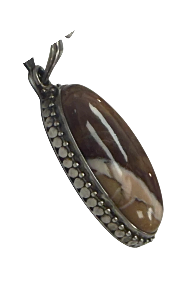 Handmade in Kamloops Pendant Butterfly Jasper
