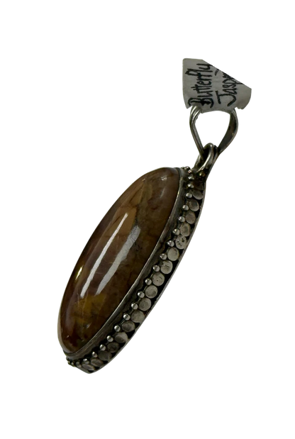 Handmade in Kamloops Pendant Butterfly Jasper