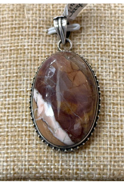 Handmade in Kamloops Pendant Butterfly Jasper